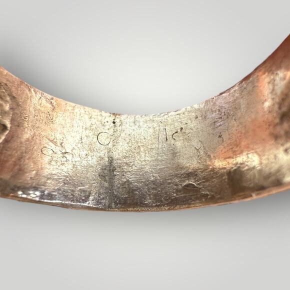 Vintage Sterling Silver & 18K Gold Ring 7,3g with Natural Star Sapphire sz 7 - Picture 10 of 11